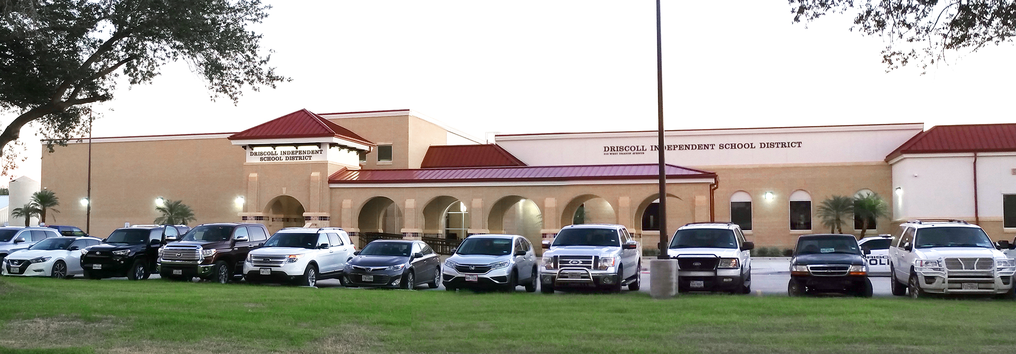 Driscoll entrance dusk